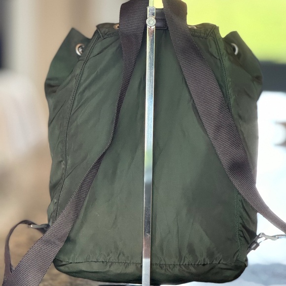 Prada City Tessuto Green Nylon Backpack - Excellent Condition- - Picture 2 of 12
